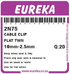 2N75 - Cable Clip Flat -2N75_label_T